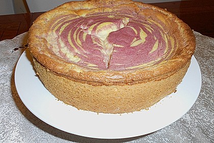 Zebra-Himbeer-K&auml;sekuchen 5
