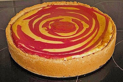Zebra-Himbeer-K&auml;sekuchen 6