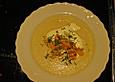 Sellerie-Kartoffelsuppe mit Shrimps