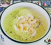 Sellerie-Kartoffelsuppe mit Shrimps (Bild)