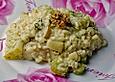 Walnussrisotto mit Birne und Thymian