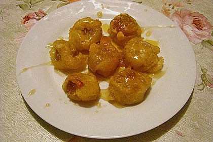 Gebackene Banane mit Honig 1