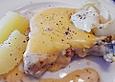 Koteletts in Estragon-Sauce mit K&auml;se &uuml;berbacken