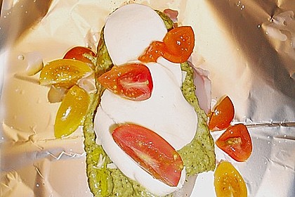 Pesto-H&auml;hnchenbrust aus dem Backofen