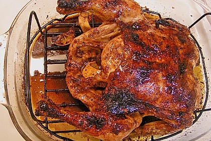 Ganzes gebratenes Harissa-H&auml;hnchen