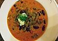 Mexikanische Bohnensuppe mit Rinderfiletstreifen