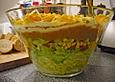 Vegetarischer Nachos-Salat