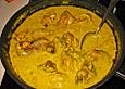 Curryhuhn mit Wein