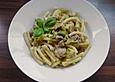 Maccheroni-Gratin mit Champignons & Lauch