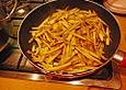 Spaghetti mit gebratenem wei&szlig;en Spargel