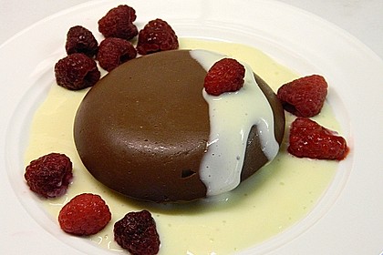 Gourmet-Schoko-Pudding selbstgemacht, sahnig und schokoladig