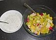 Leichter Kartoffelsalat mit Fischst&auml;bchen