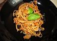 Schnelle Spaghetti mit Auberginen und Tomaten