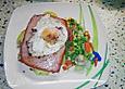 Bratkartoffeln mit Leberk&auml;se und Bratenso&szlig;e