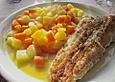 Steckr&uuml;benragout mit  gebratenem Zanderfilet