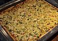 Quiche mit Lauch und Speck vom Blech