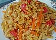 Gebratene Currynudeln