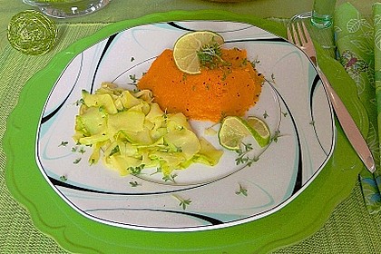 S&uuml;&szlig;kartoffelstampf mit Limone und Gew&uuml;rzaromen