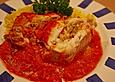Gef&uuml;llte Seezunge in kreolischer Sauce