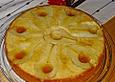 Gest&uuml;rzter Birnen-Marzipan-Kuchen