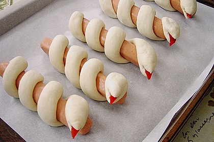 Hotdog-Schlangen 1