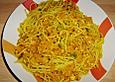 Spaghetti in Gelb