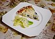Pizza mit Spinat und dreierlei K&auml;se