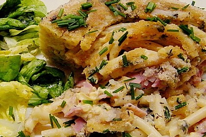 Makkaroni-Torte mit Schinken und Gorgonzola 2