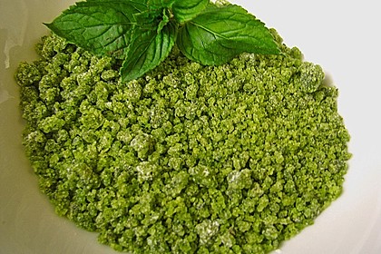 Gr&uuml;ner Pfefferminzzucker 1