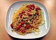 Spaghetti mit Brokkoli-Schafsk&auml;se-Sauce