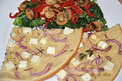 Vegetarischer Schafskäse-Fladen 1