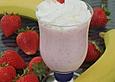 Erdbeer-Bananen-Milchshake mit Zimt