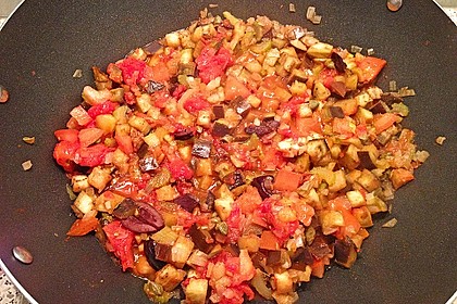 Nudeln mit Auberginen 2