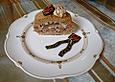 Espressobiskuit mit Amaretto-Stracciatellacreme