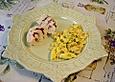 Herzhafte Hefeschnecken mit Speck und Zwiebeln