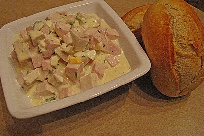 Fleischsalat f&uuml;r Partys oder gem&uuml;tliche Abende