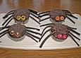 Spinnenmuffins f&uuml;r Halloween