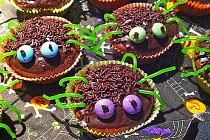 Spinnenmuffins für Halloween 21
