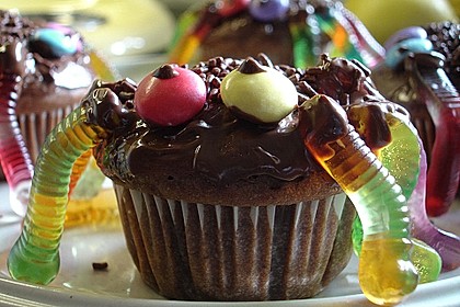 Spinnenmuffins für Halloween 9