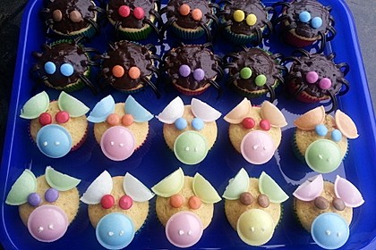 Spinnenmuffins für Halloween 4