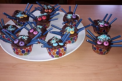 Spinnenmuffins für Halloween 30