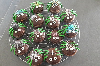 Spinnenmuffins für Halloween 2
