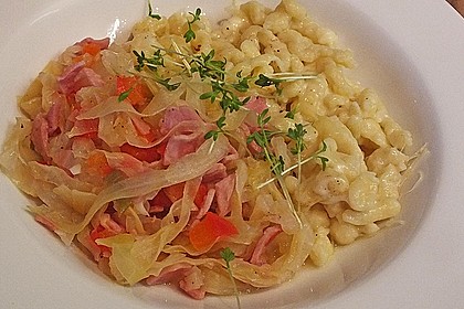Weißkraut-Spätzle