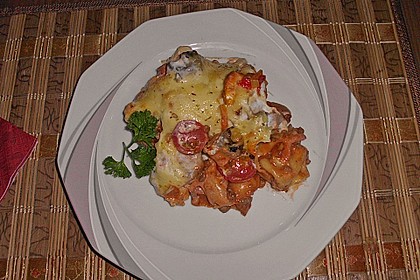 Tortellini-Gem&uuml;seauflauf, scharf 1