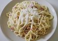 Spaghetti mit Schinken-Kr&auml;uter-So&szlig;e