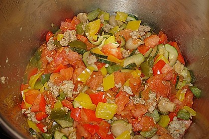 Paprikagem&uuml;se mit Reis a la Nuedelinchen