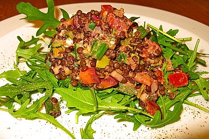 Linsensalat mit Feta- oder Ziegenk&auml;se