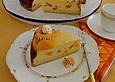 K&auml;sekuchen mit Eierlik&ouml;r und beschwipsten Mandarinen