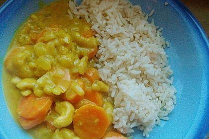 Cashew-Möhren-Kokos Curry 3