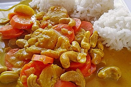 Cashew-Möhren-Kokos Curry